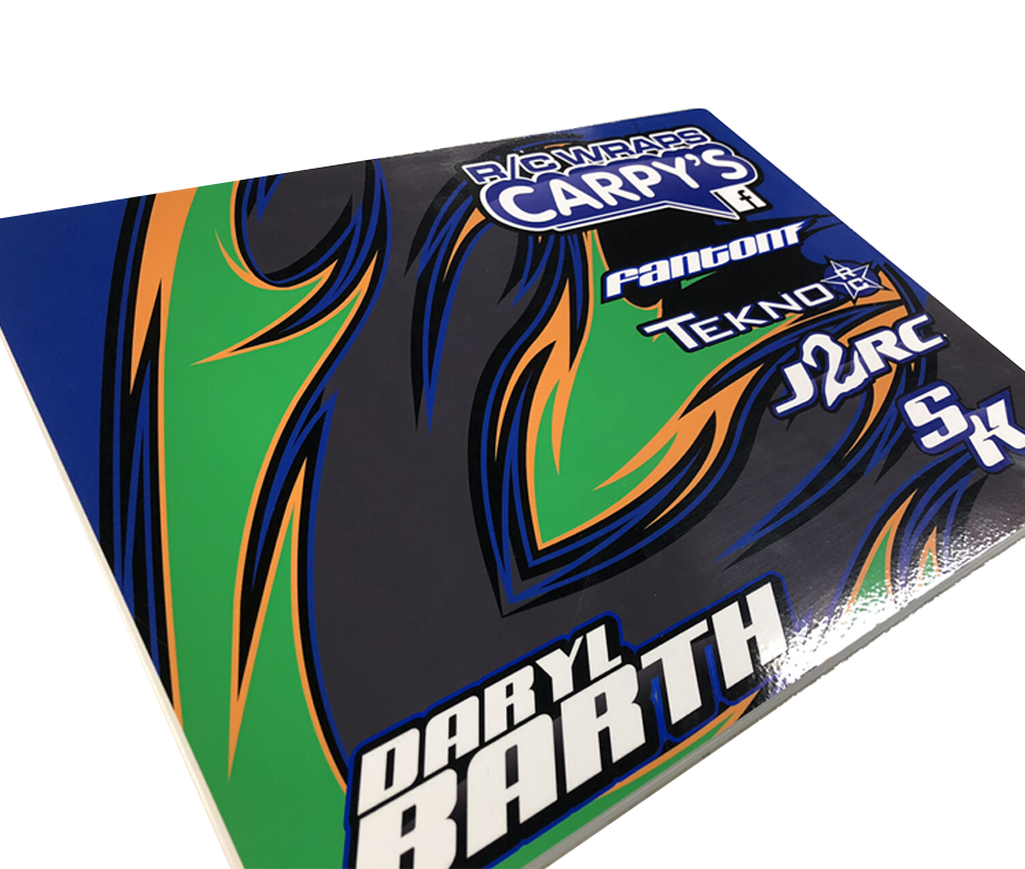 Custom Wrapped RC Pit Boards R/C Car Wraps & Graphics CARPY'S