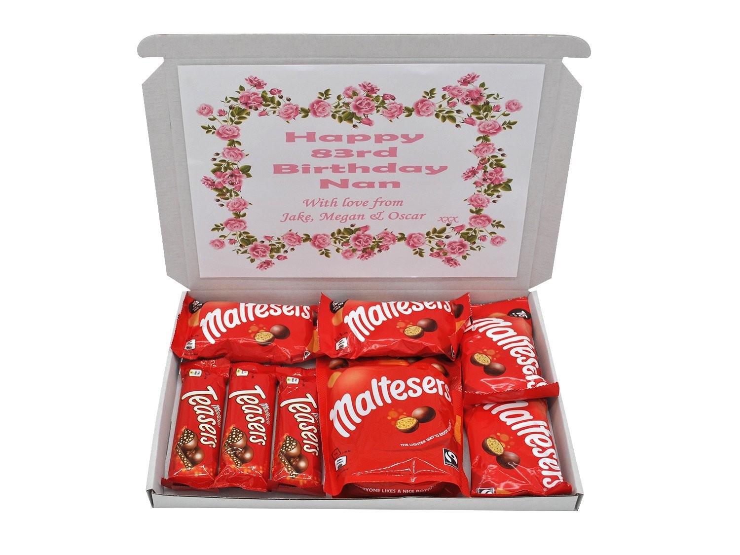 Malteser Chocolate Gift Box Personalised By Charlotte
