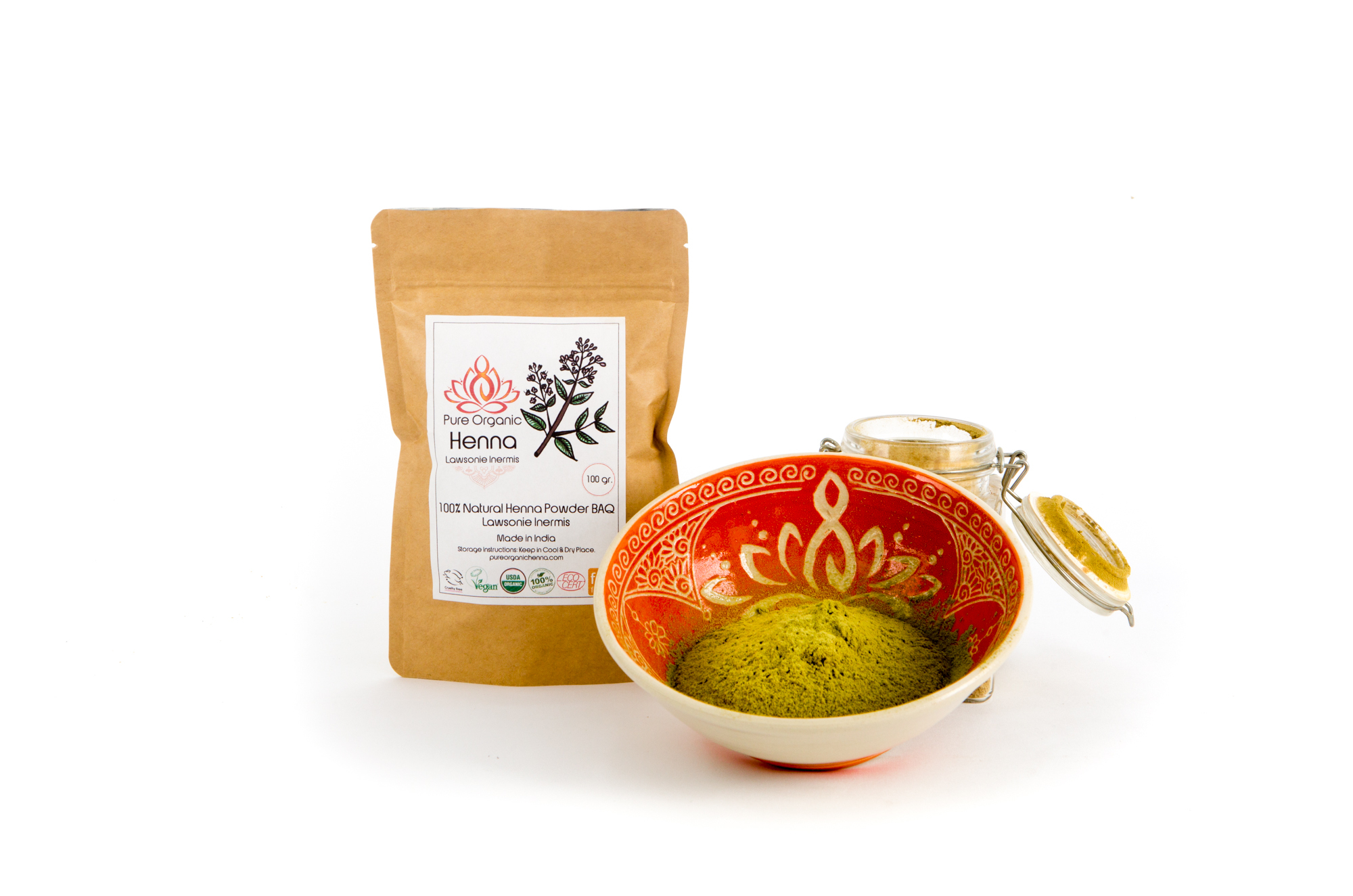 Pure Organic Henna Powder BAQ Store Pure Organic Henna