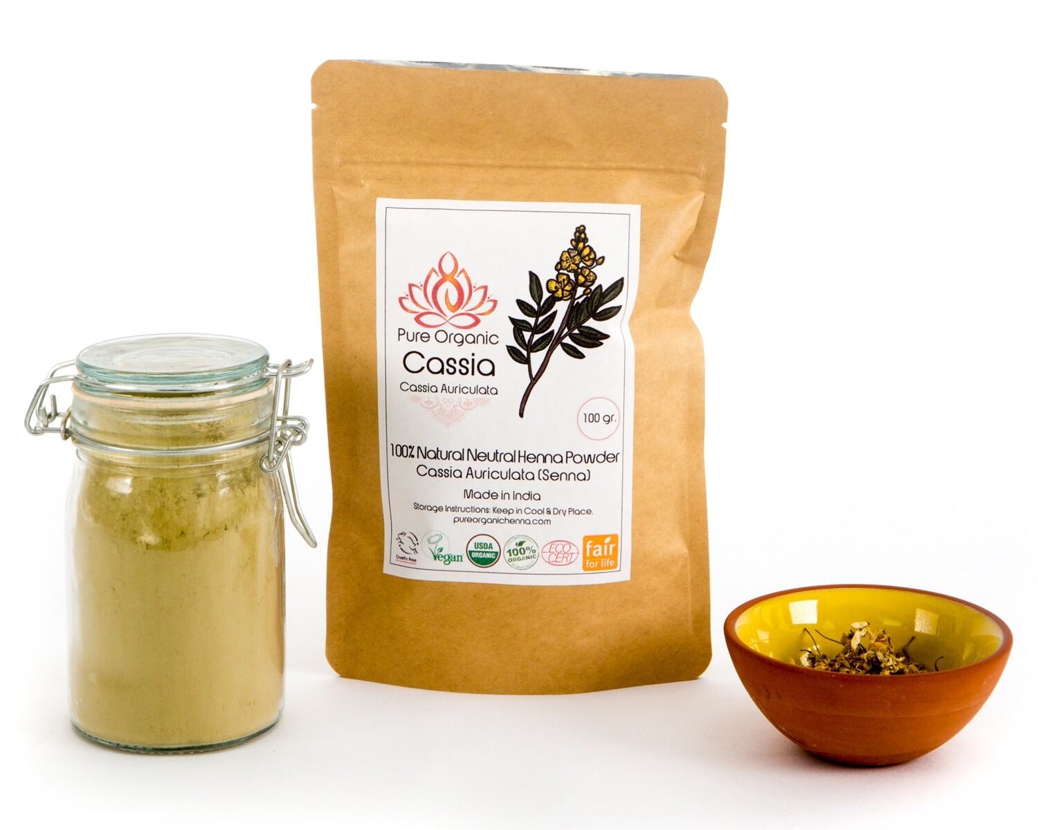 Pure Organic Cassia Powder Store Pure Organic Henna and Jagua