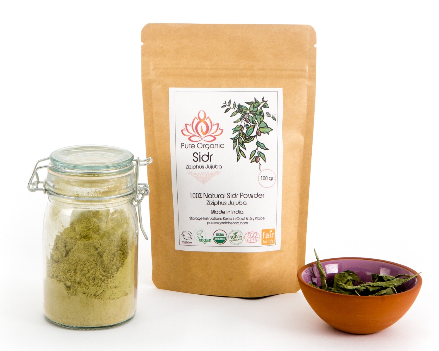 Pure Organic Sidr Ziziphus Powder