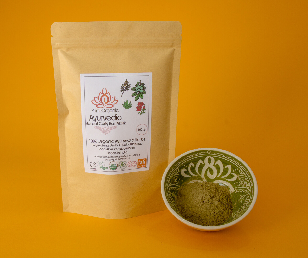 Pure Organic Ayurvedic Herbal Hair Mask Sidr Ziziphus Pure Organic