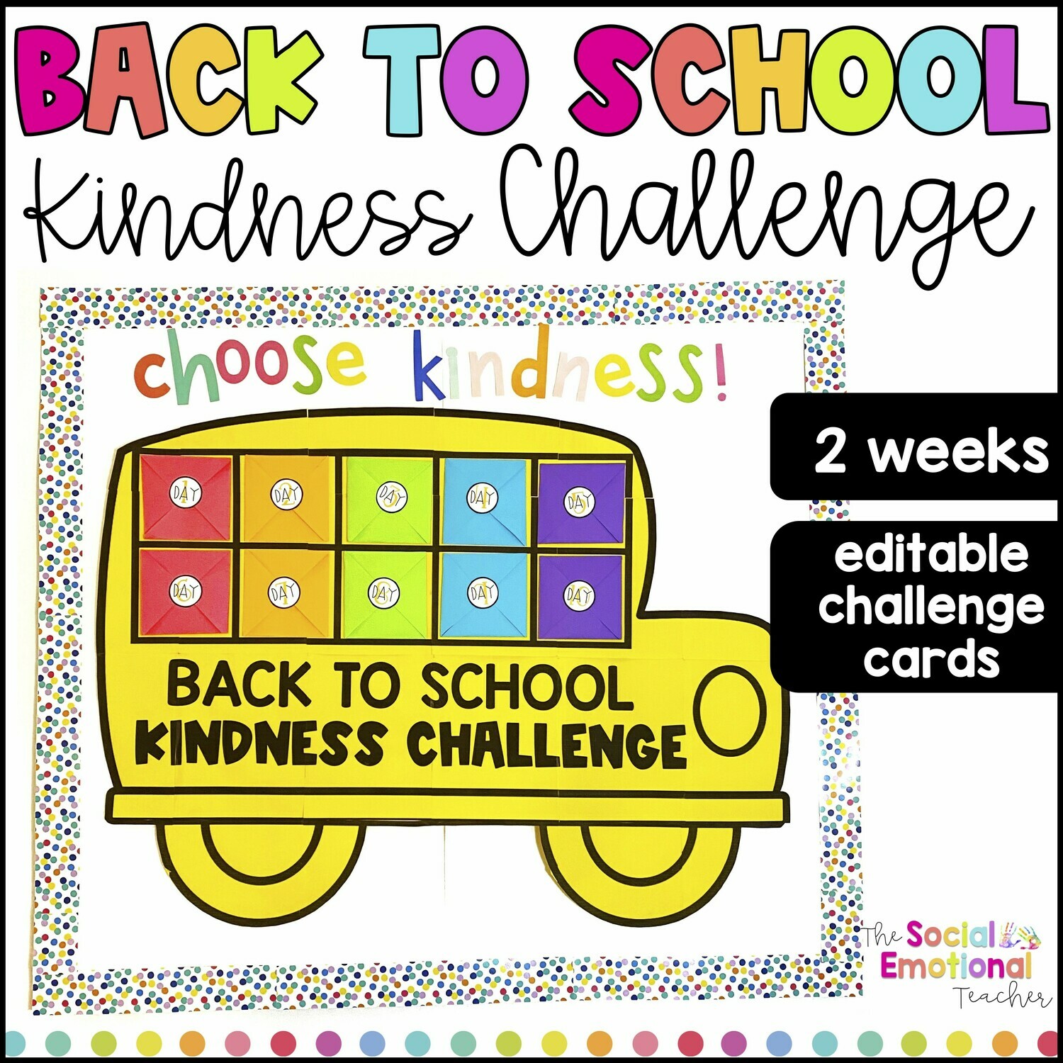 Back to School Kindness Challenge | Store - The Social Emotional Teacher