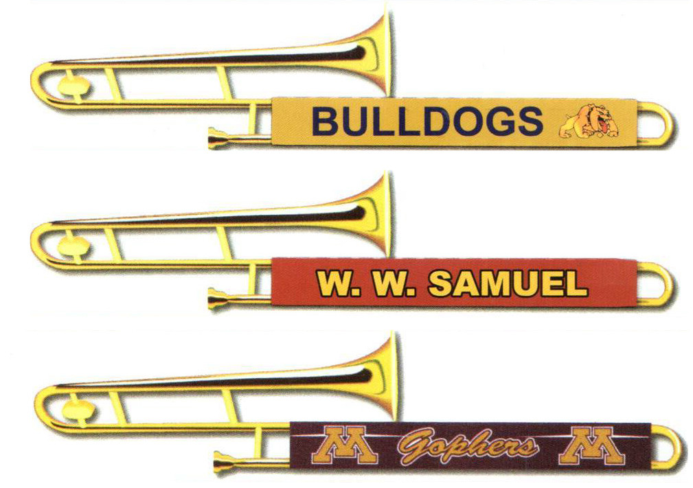 EMBROIDERED TROMBONE SLIDE COVER Store Bandmans
