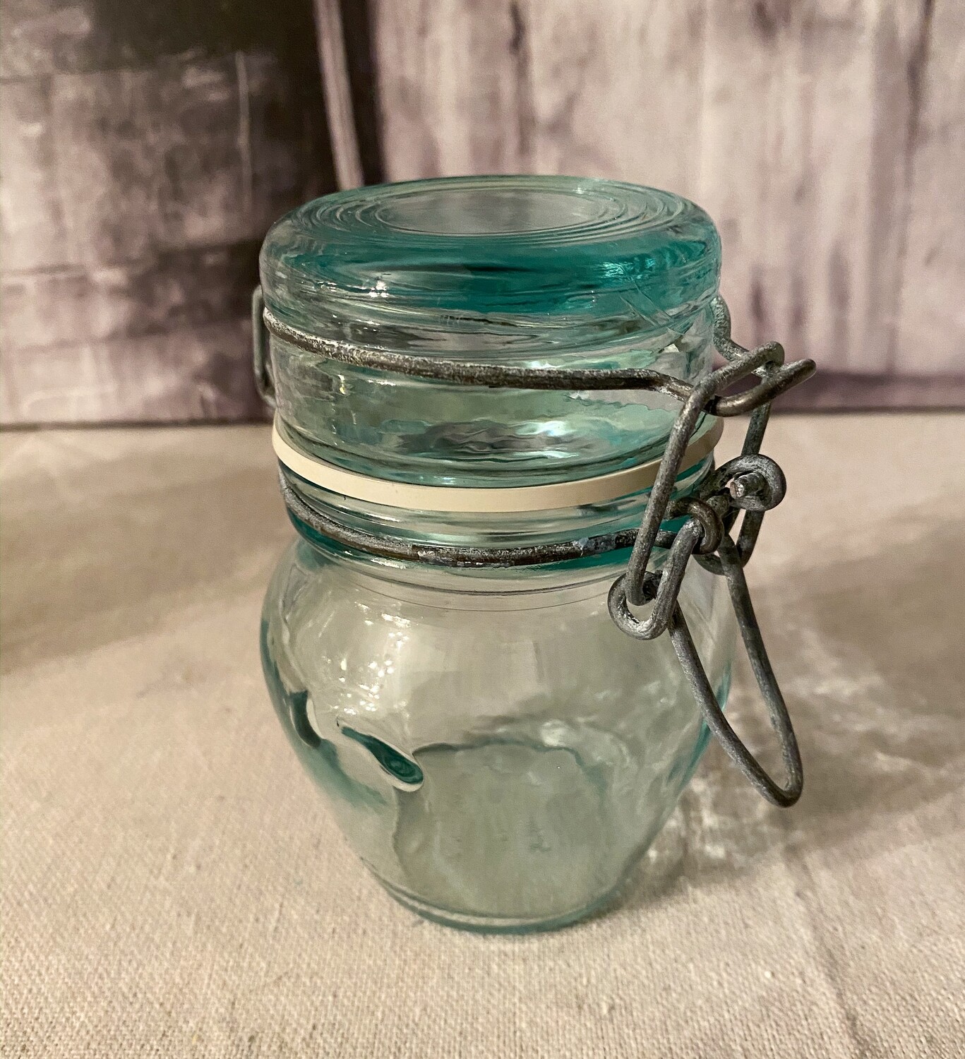 Green Glass 6oz Tureen Hermetic Jar