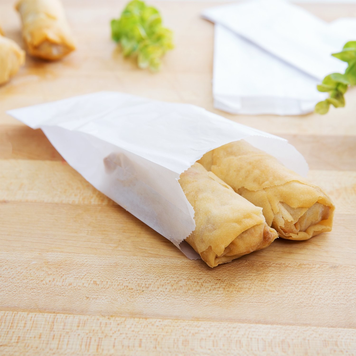 GLASSINE EGG ROLL BAG 1/2LB QTY 1000