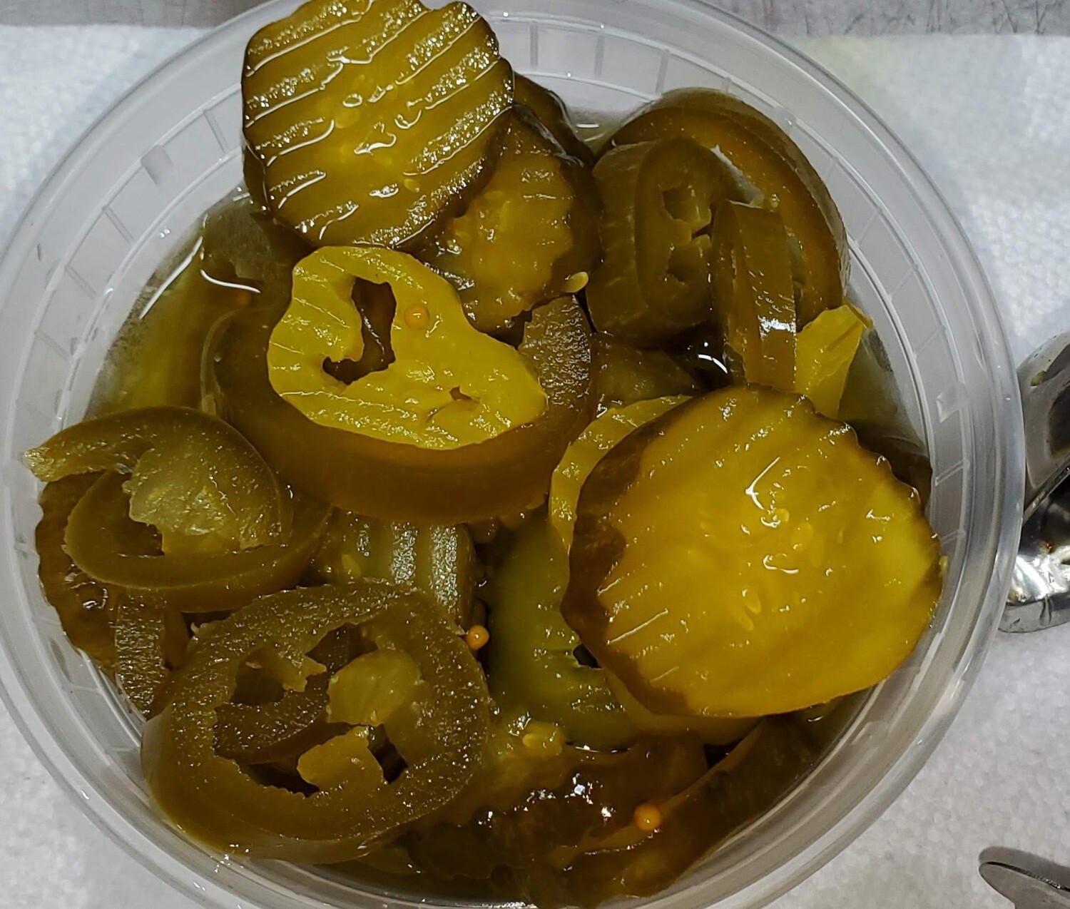 Mayor's Smoked Combo Pickles and Jalapenos (1/2 Pint)