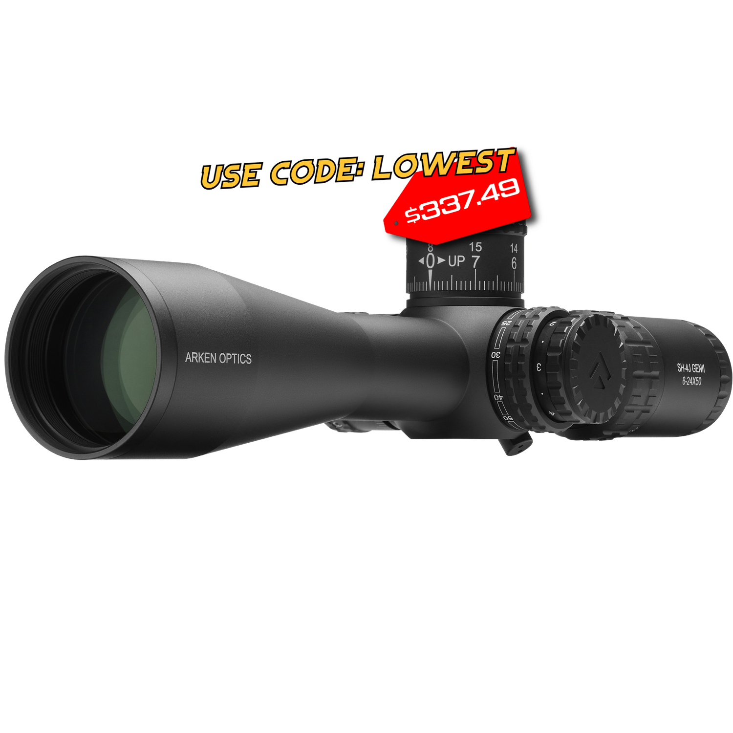SH4 624X50 GEN2 FFP MIL VPR Illuminated Reticle with Zero Stop 34mm Tube Rigid Precision