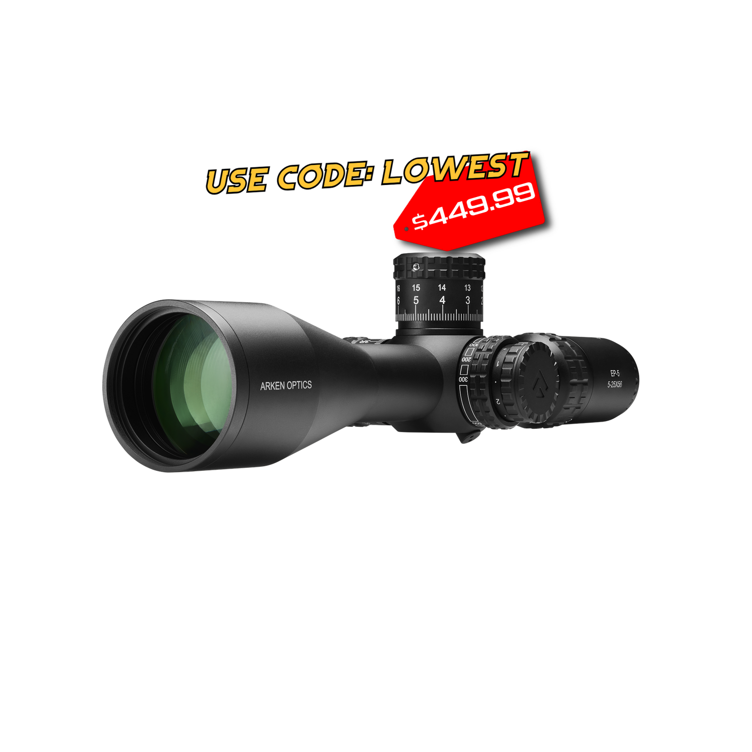 EP5 525X56 FFP Illuminated VPR Zero Stop 34mm Tube EP5 525X56