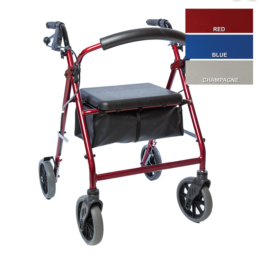 Ellipse 8 ” Tall Rollator Wheeled Walkers, Mobility Walkers & Walking Frames AC Mobility Perth