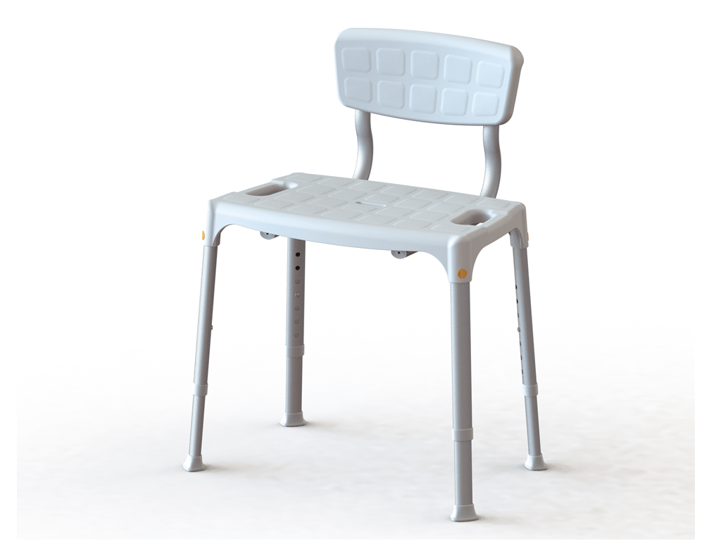Silla taburete de baño con respaldo Portofino