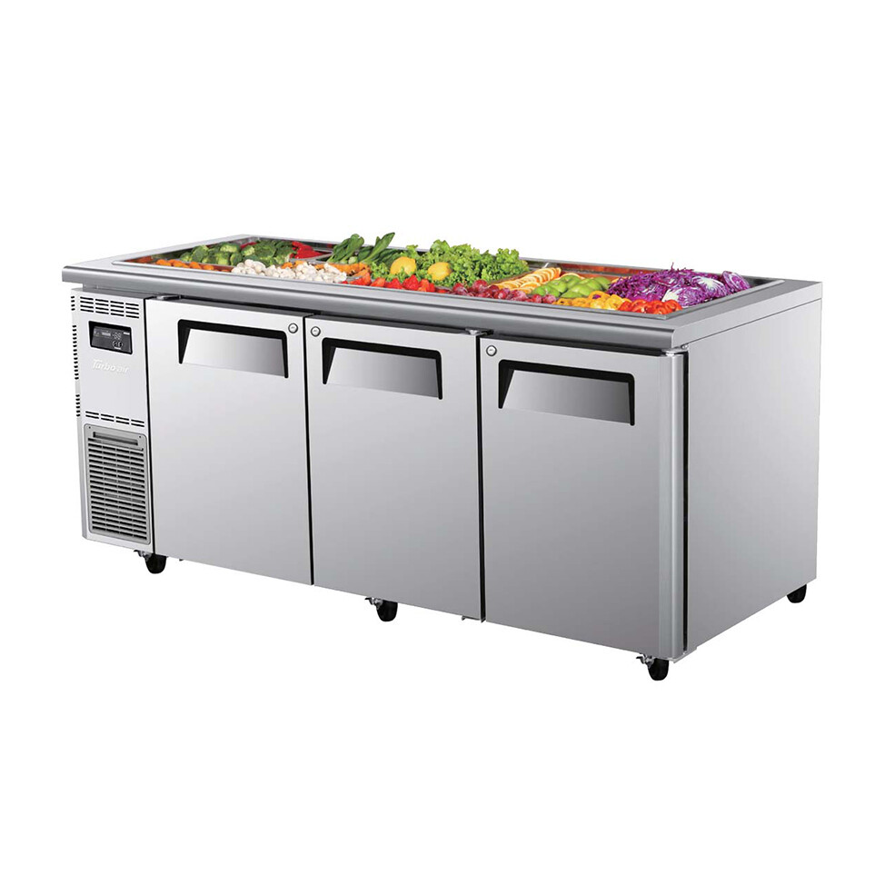 Turbo Air Three Door Under Counter Salad Prep FridgeKSR183(FB)