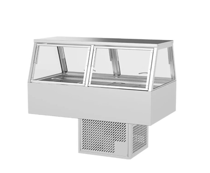 Woodson 4 Module Self Serve Hot Food Display (2 Rows, 6 Bays)