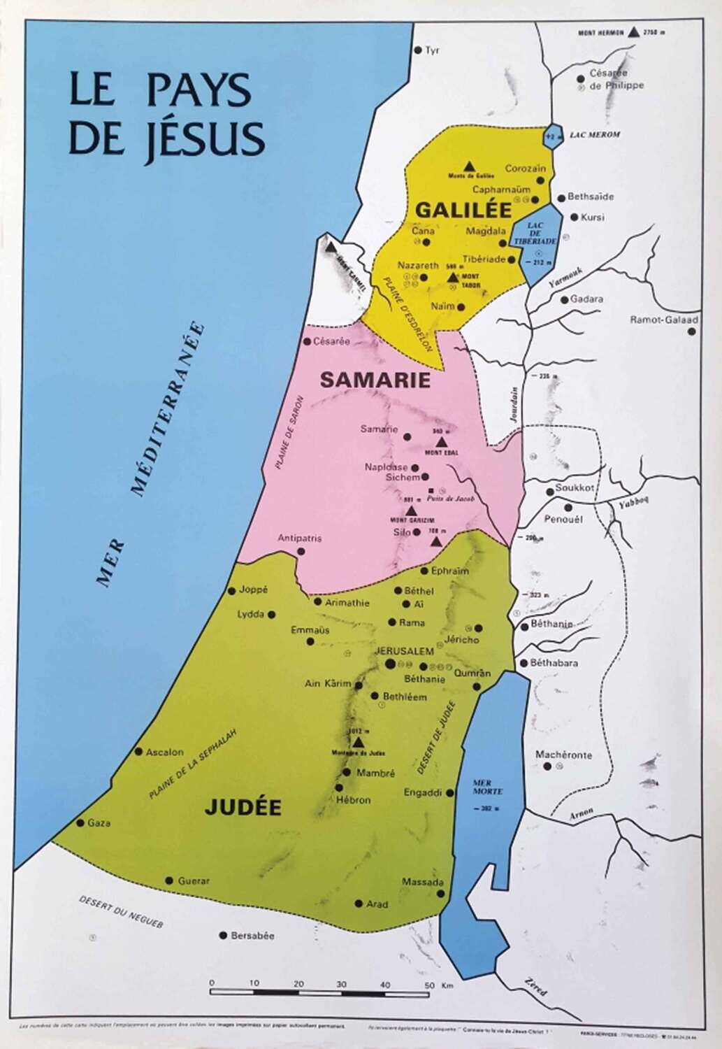 Carte Le Pays De J sus 