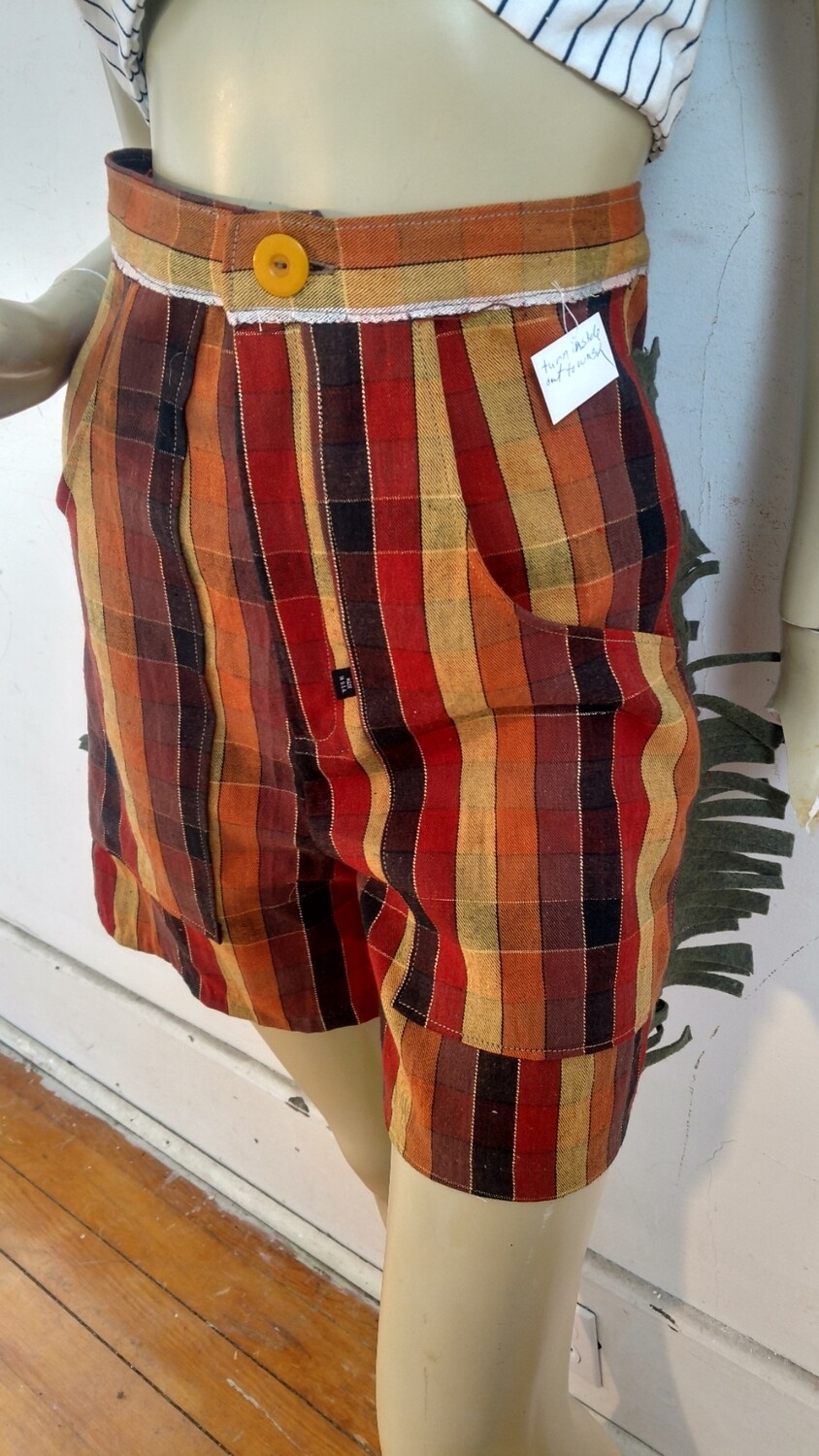 Western Fringe Denim Shorts main image 1