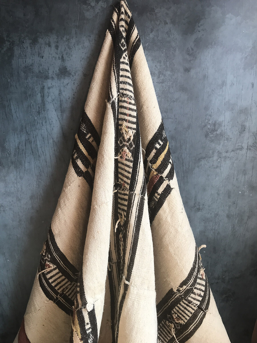 Vintage Nigerian Wool Blanket