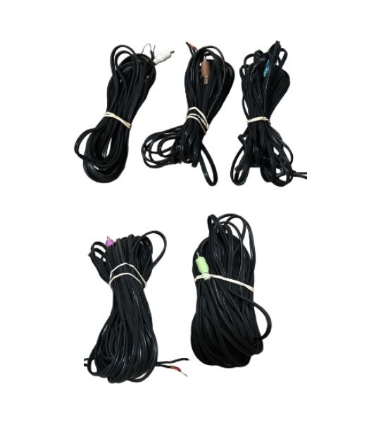 Set of 5 Bose Speaker Cable for Bose Acoustimass Lifestyle RCA to