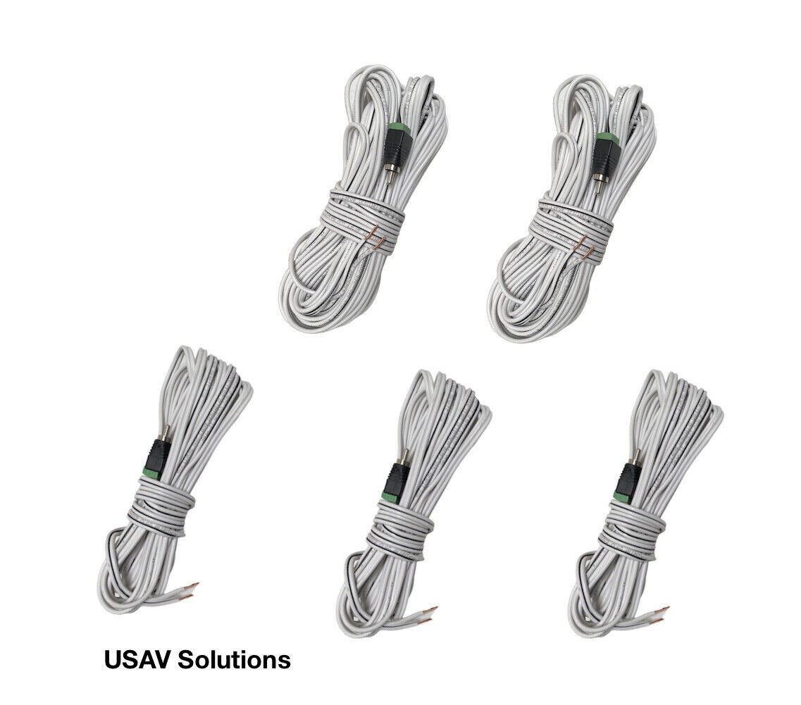 Set of 5 Speaker Cable for Bose Lifestyle Acoustimass System RCA to