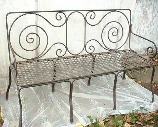 Banc De Jardin En Fer Forgé - 2/3 Places - Acier - Neuf
