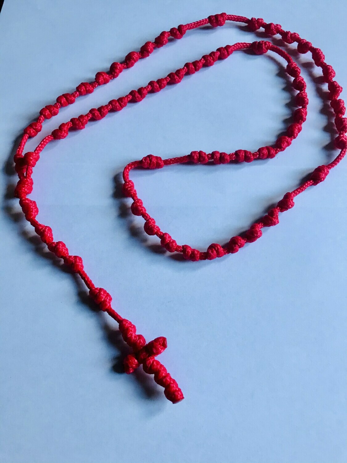 NEW! Monkmade cord CHILWORTH ROSARY BEADS red
