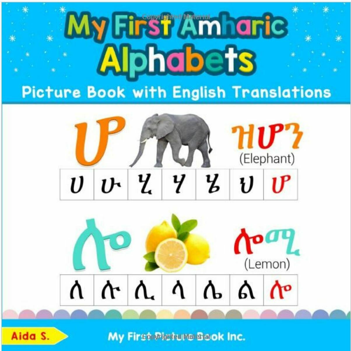 Learn Amharic Alphabets &amp; Numbers: Colorful Pictures &amp; English ...