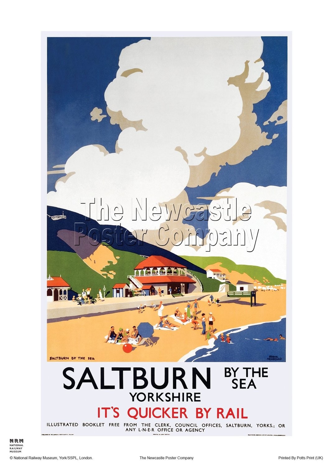 Saltburn Vintage Railway Travel Poster