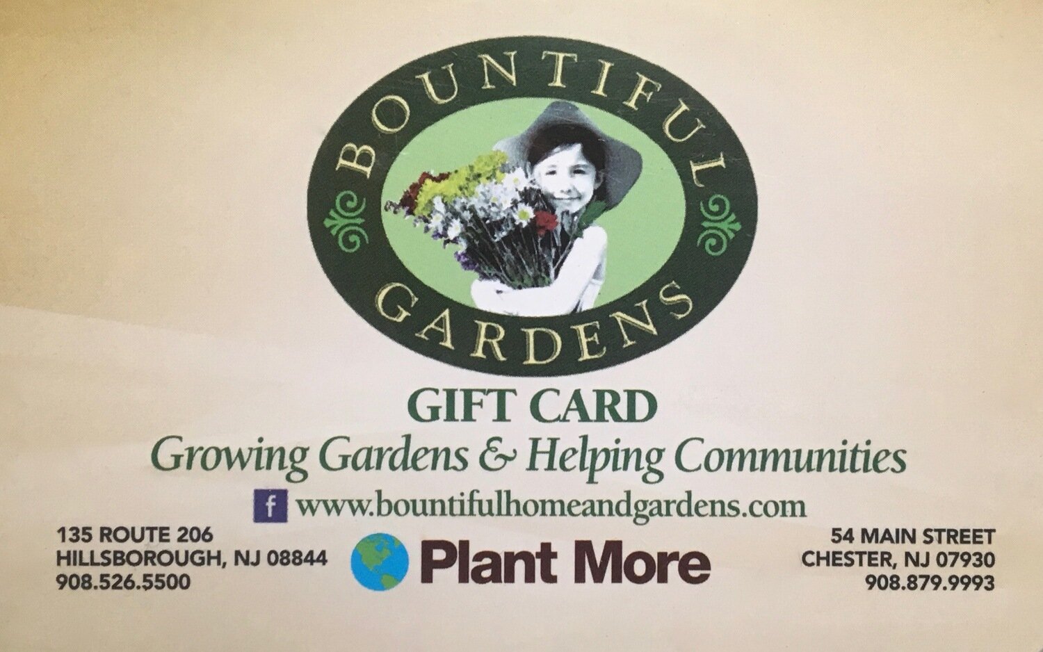 Bountiful Gardens Gift Cards