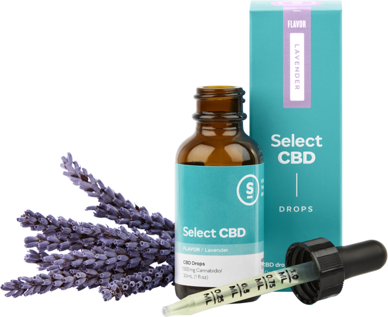 Select CBD Oil Drops Lavender 1000MG CBD