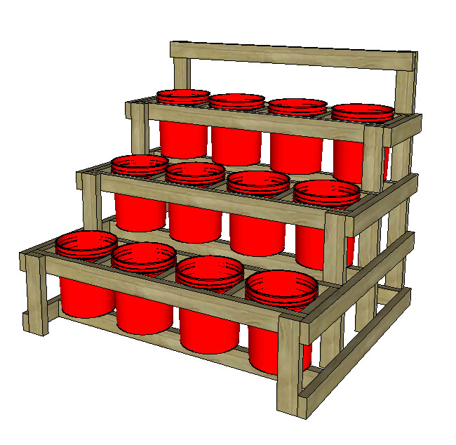 Bucket Planter Stand Plans