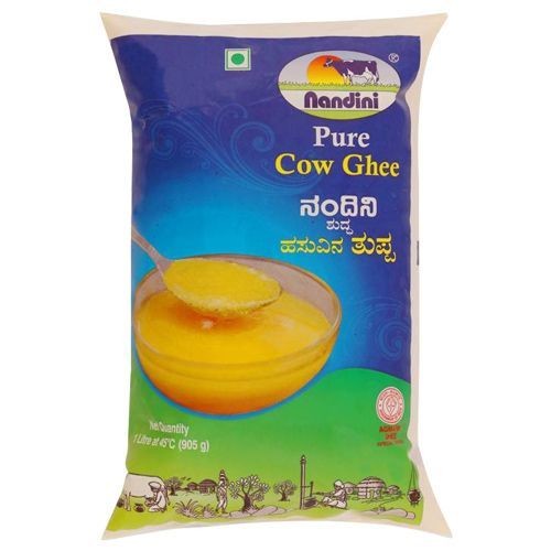 Nandini Pure Cow Ghee, 1 ltr Pouch