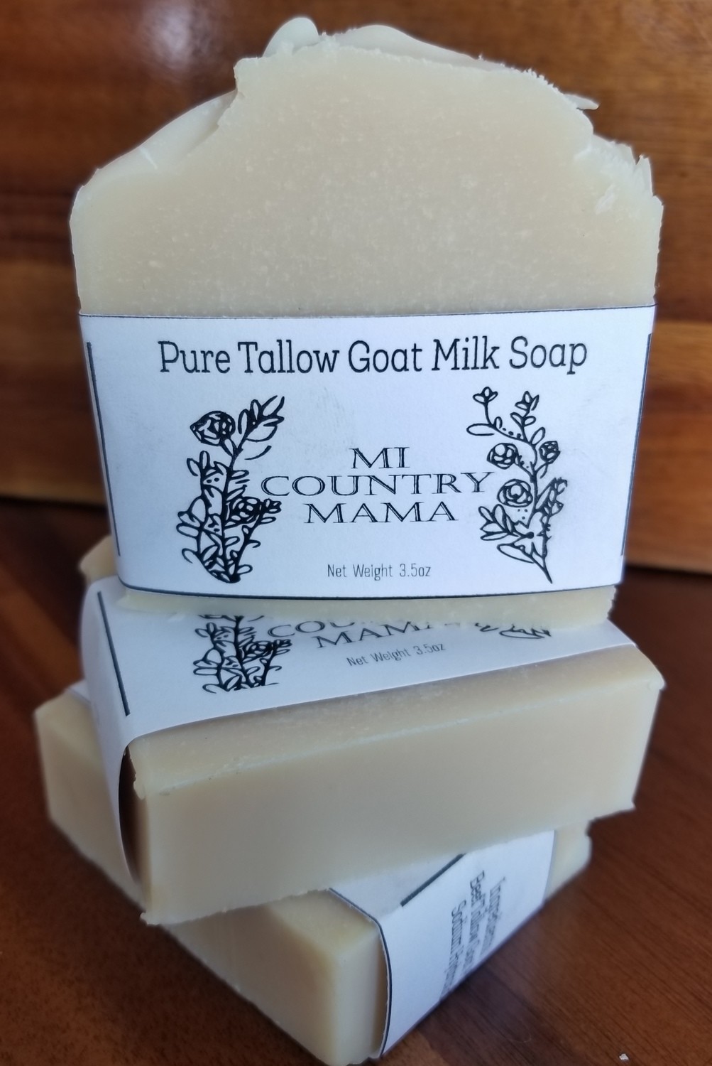 Pure Tallow Goat Milk Soap 3oz