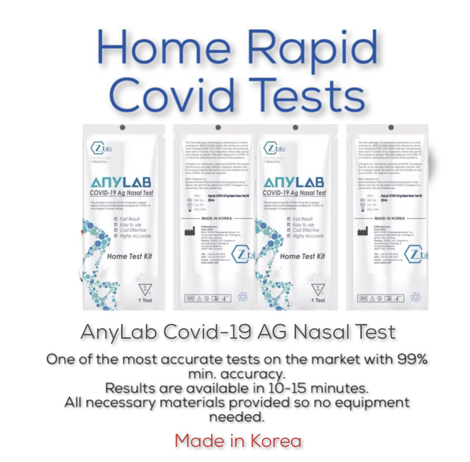 AnyLab Covid19 Ag Nasal Rapid Test Kit