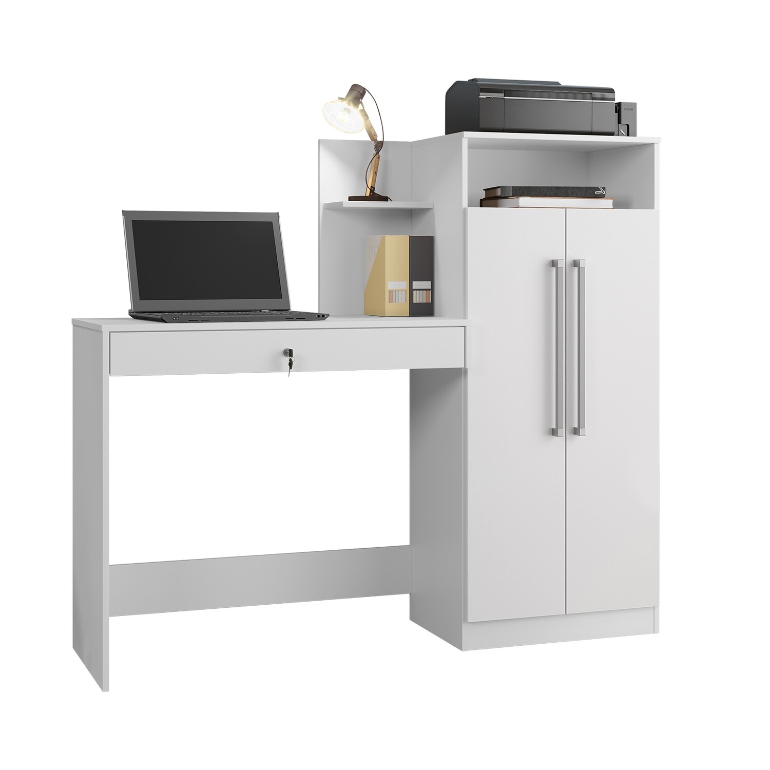 BONAIRE COMPLETE COMPUTER DESK WHITE