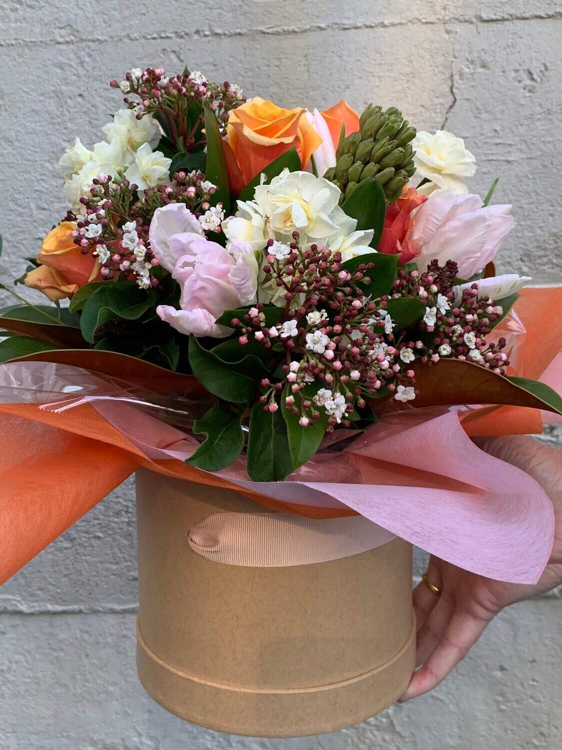 Posy in a Hatbox Court Florist Christchurch