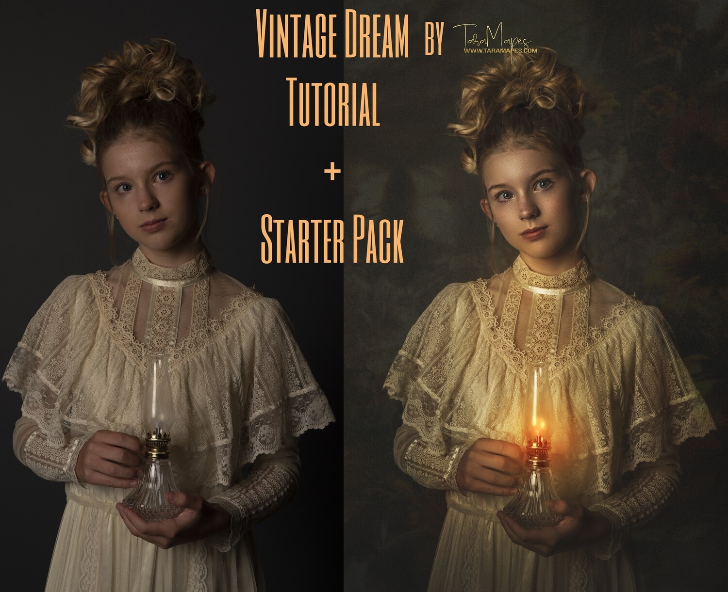 Vintage Dream Fine Art Painterly Compositing Tutorial with