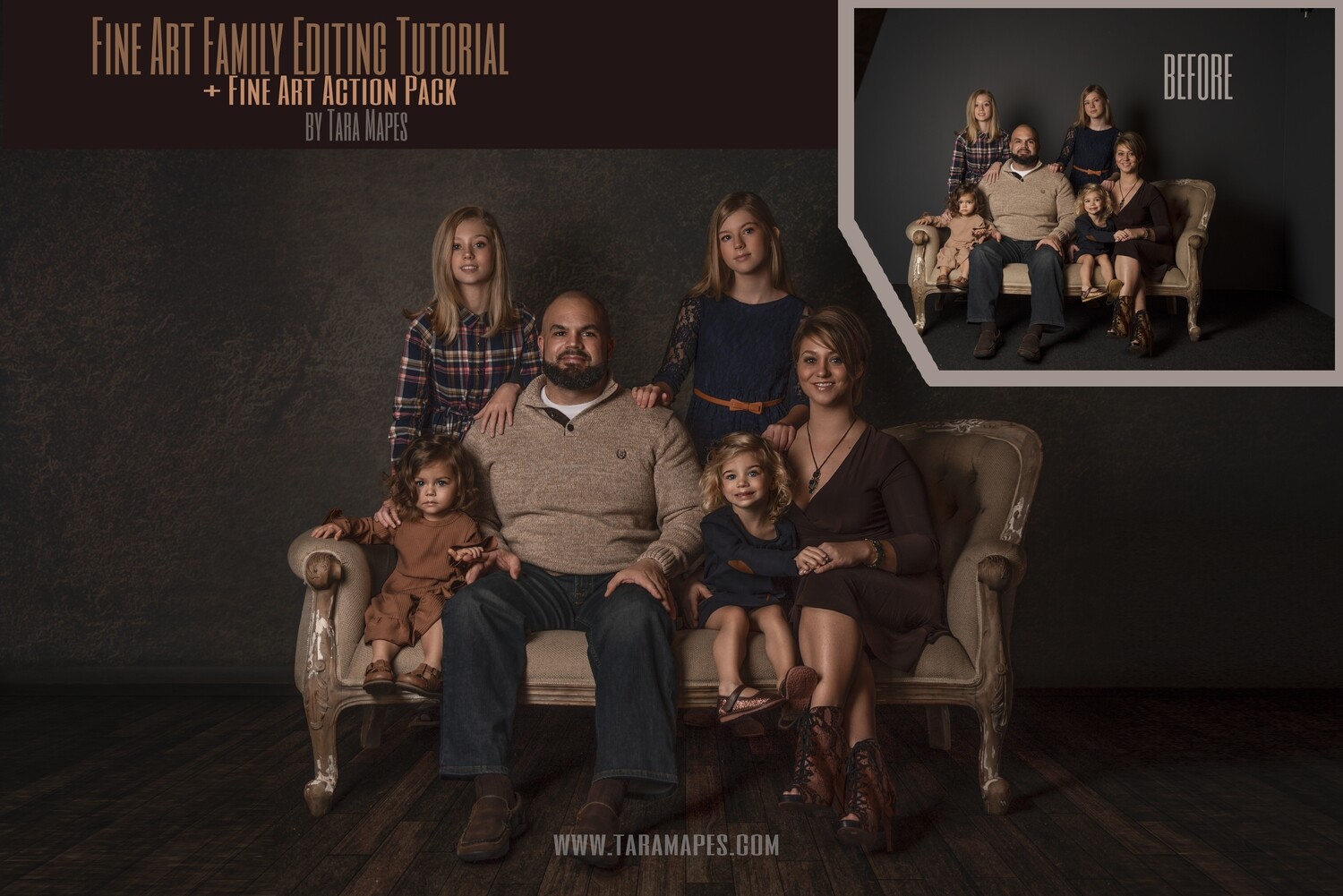 Fine Art Family Painterly Editing Tutorial with STARTER PACK