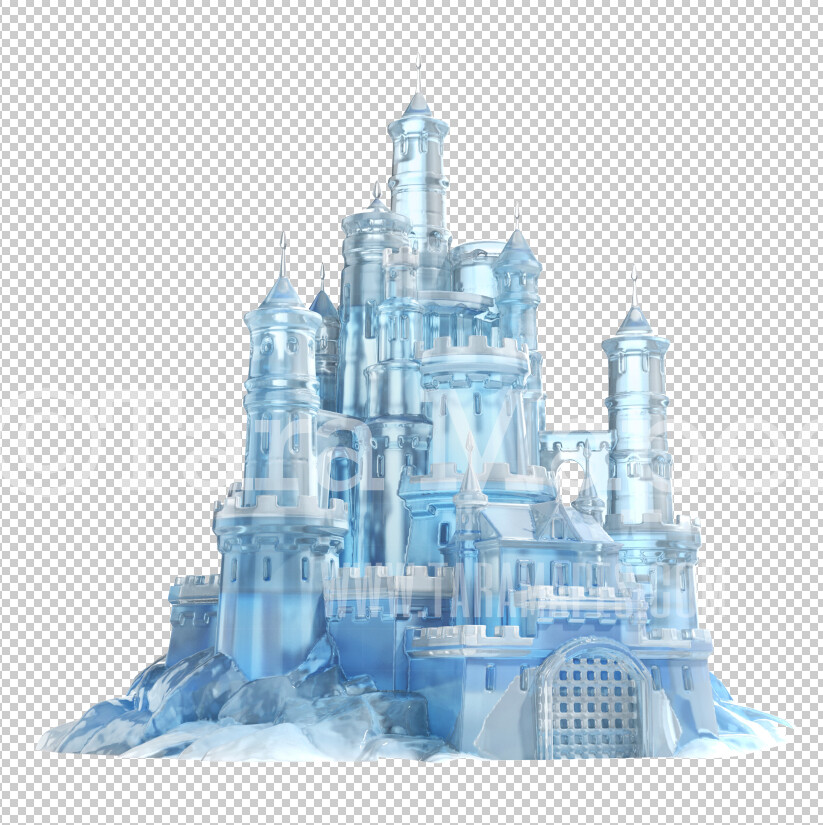 Ice Castle Overlay PNG - Ice Castle Clip Art - Frozen Ice Castle PNG