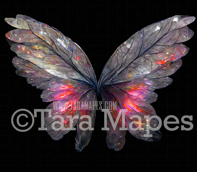 Fairy Wing Overlay - Fairy Wing Overlay - Digital Wings - Glitter