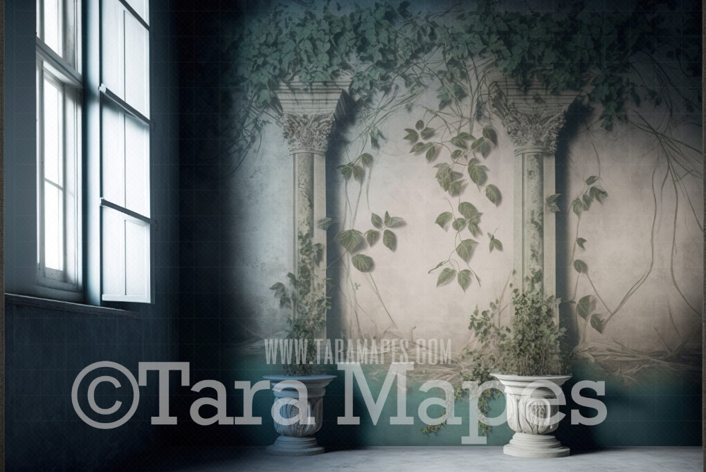 Grunge Room With Vines