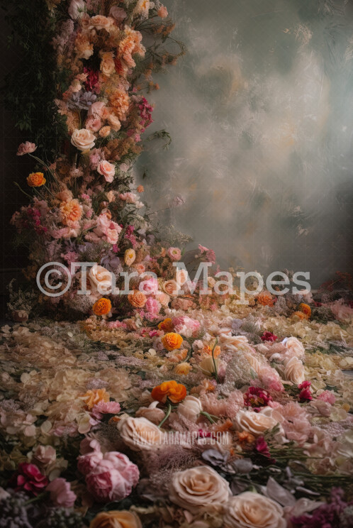 Aperturee Ethereal Elegant Artistic Funky Floral Sweep Backdrop main image 0
