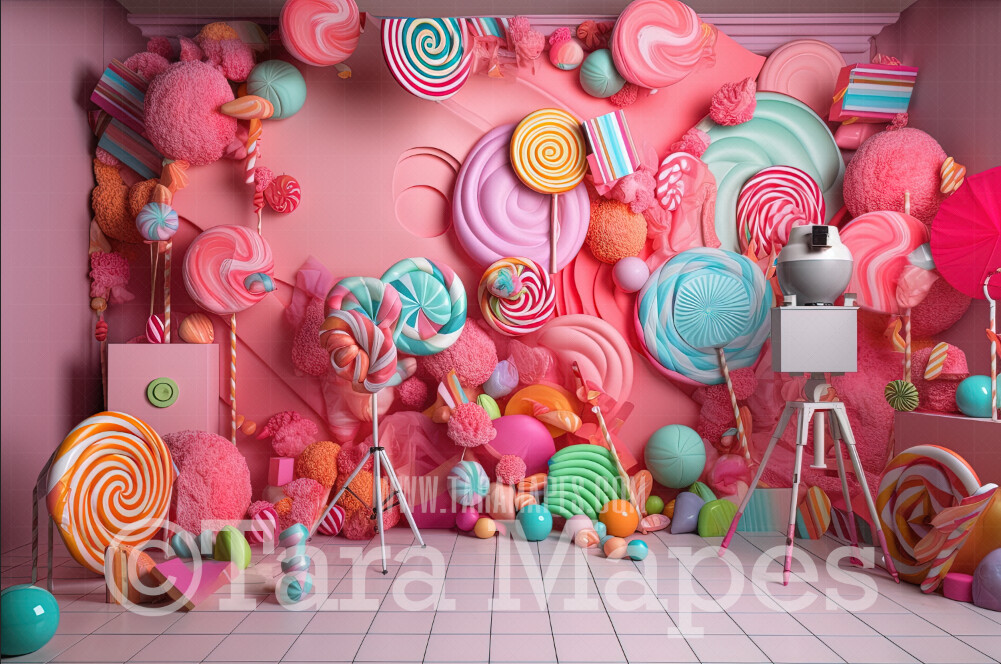 Candy Studio Digital Backdrop Candy Themed Digital Backdrop Sweets