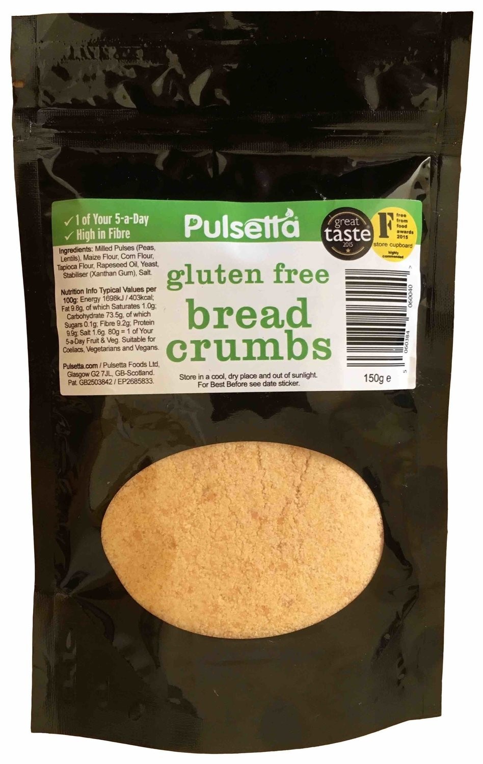 Pulsetta Gluten Free Breadcrumbs 150g