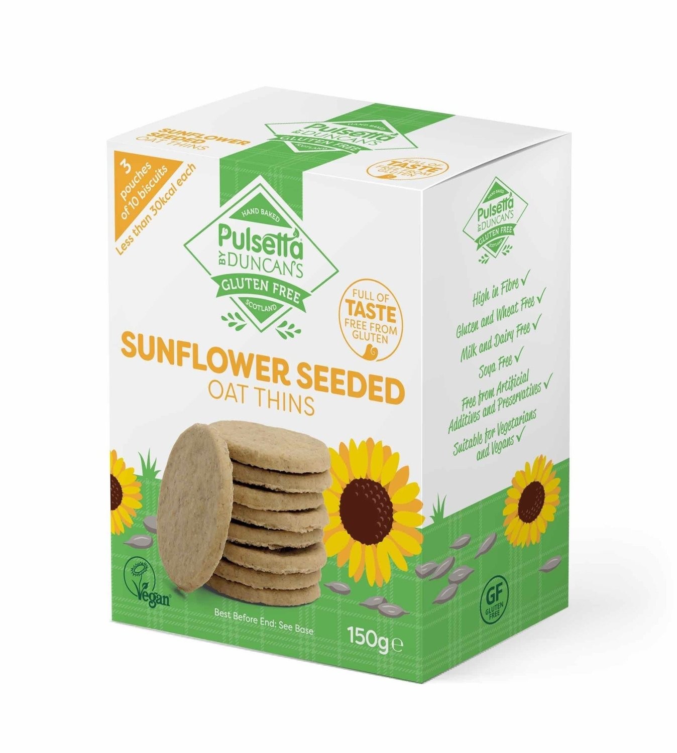 Sunflower Seeded Oat Thins 150g
