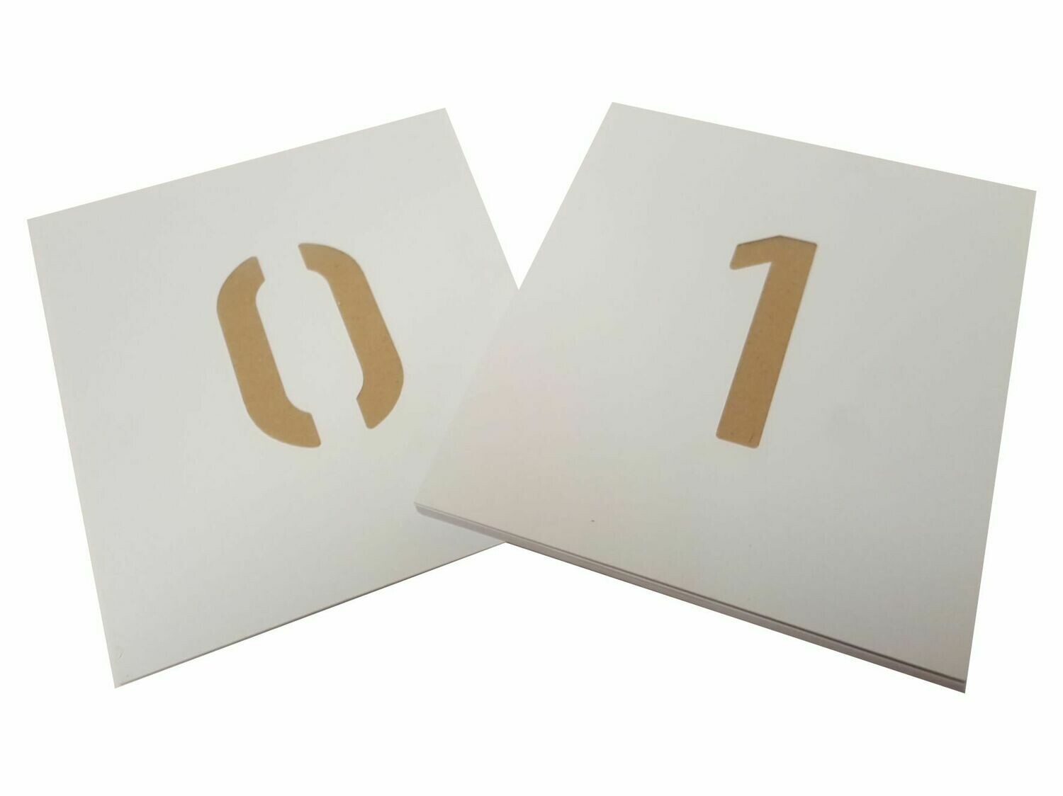 Kunststoff Schablone Zahlen