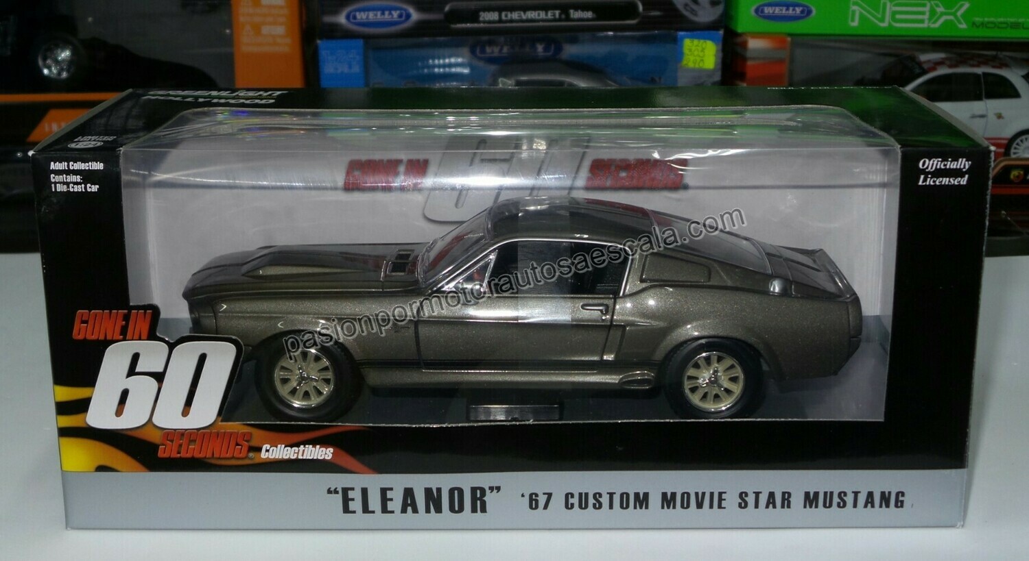 GREENLIGHT HOLLYWOOD S14 GONE IN 60 SECONDS ELEANOR 1967 MUSTANG SHELBY GT500