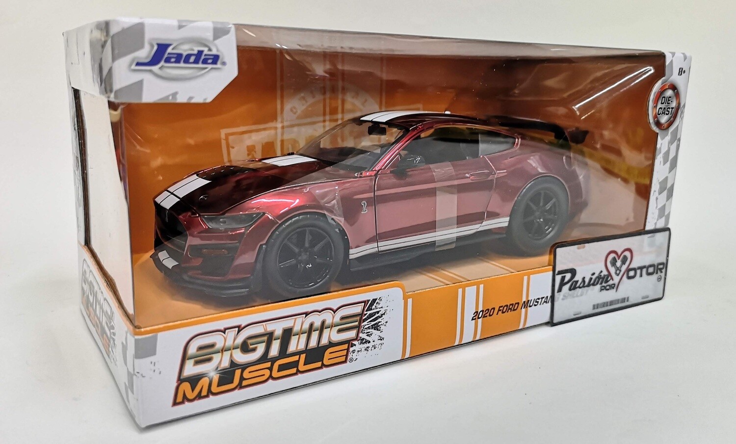 Jada Toys 124 Ford Mustang Shelby Coupe GT500 2020 Rojo Candy Big Time