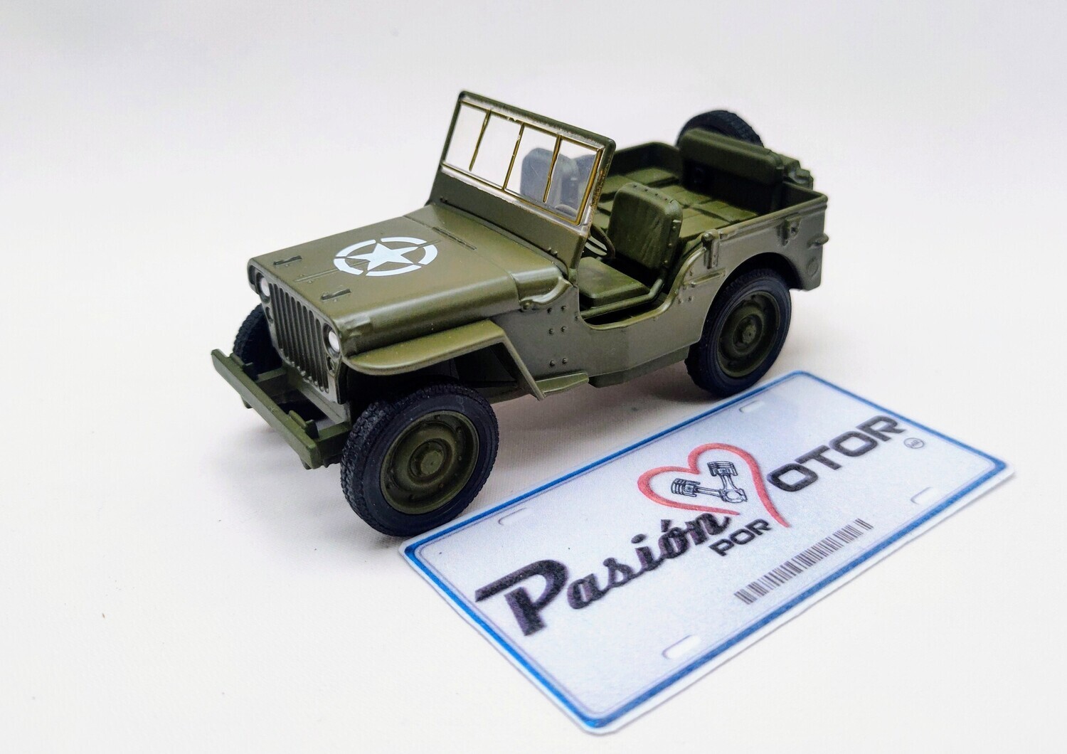 New Ray - Camion Plateau Chevy 1941 & Jeep Willys Die cast - 61053 BSS - Vert New Ray - Camion Plateau Chevy 1941 & Jeep Willys Die cast - 61053 BSS - Vert