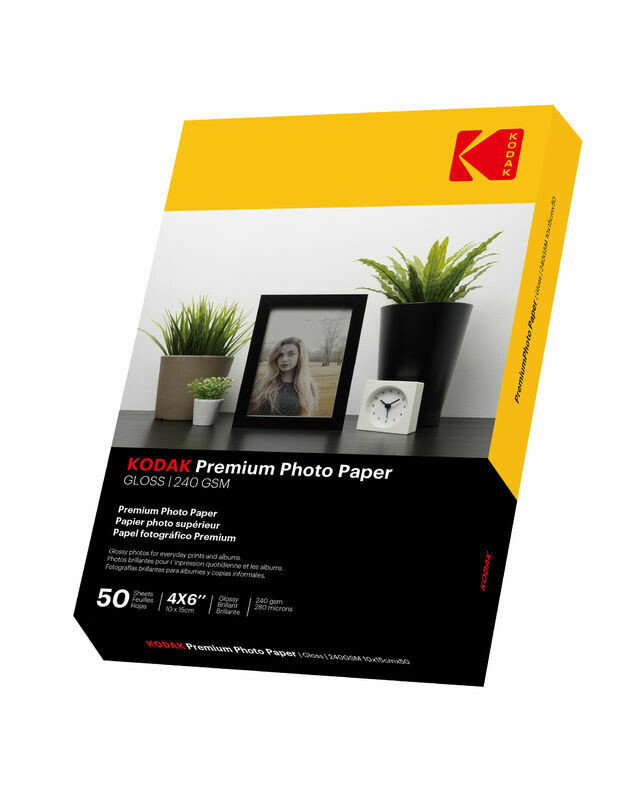 Kodak 4R Gloss Photo Paper 4X6" 240Gsm 50Shs 4*