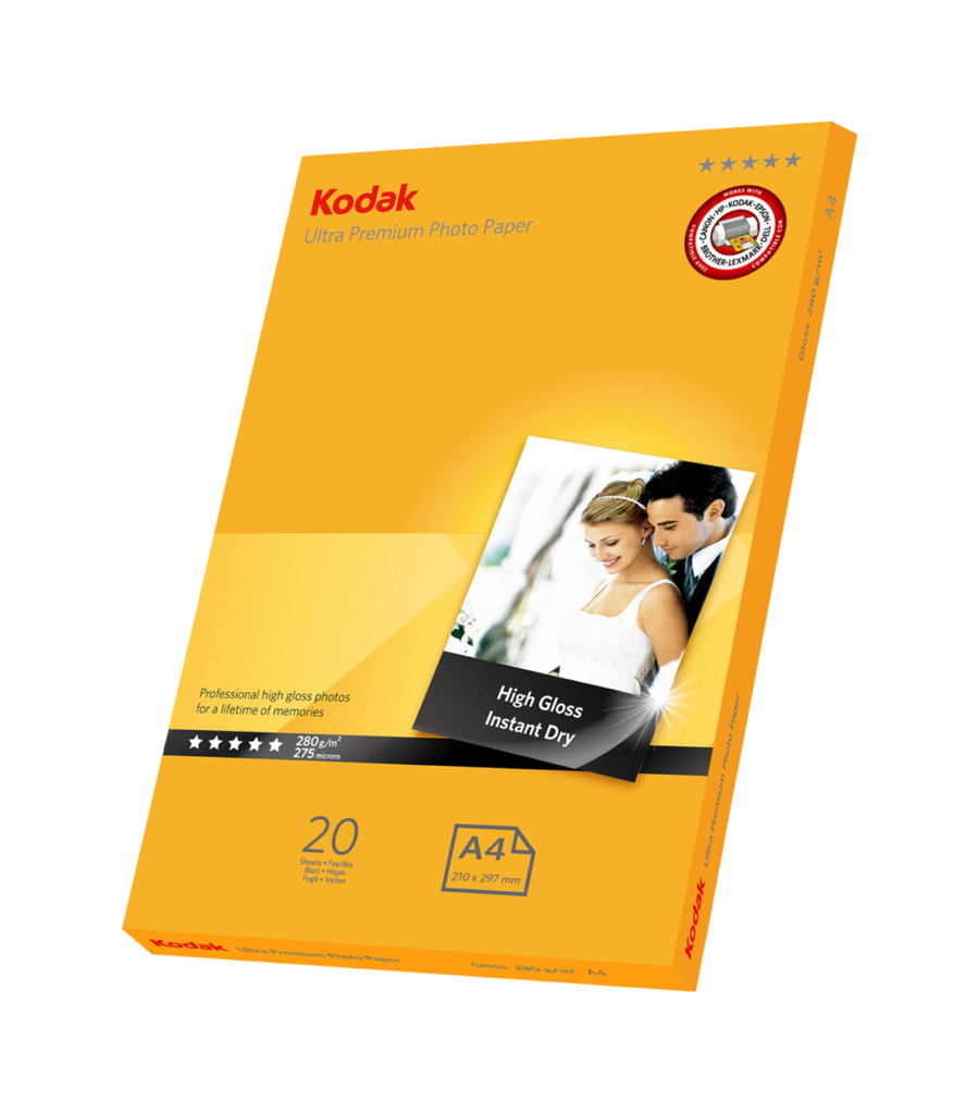 KODAK A4 ULTRA PREM RC GLOSS PAPER 20SHS 280GSM 5*
