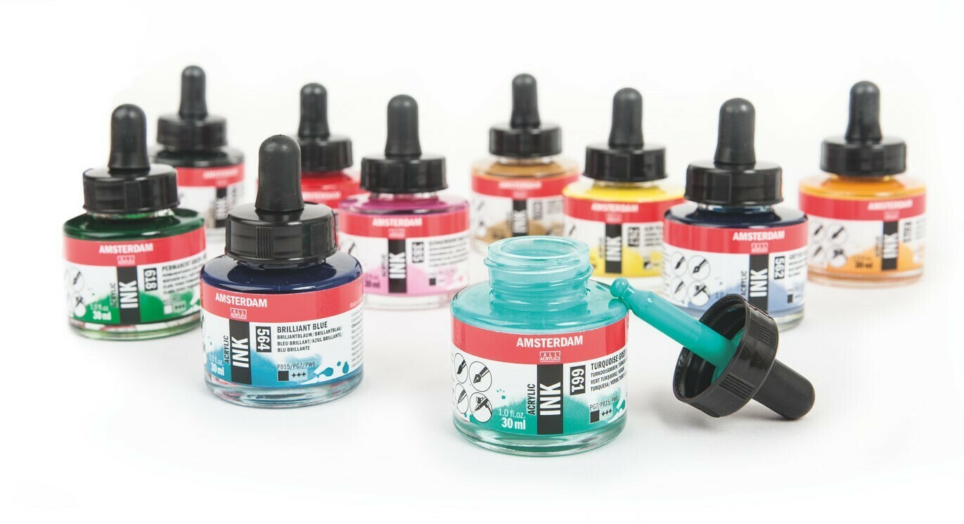 AMSTERDAM 30ML ACRYLIC INK ASSORTED COLOUR 172
